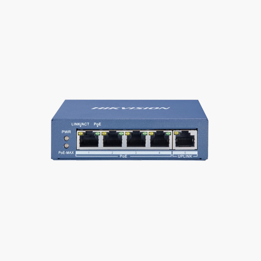 Hikvision DS-3E0505P-E 4-Port Unmanaged Gigabit PoE Switch