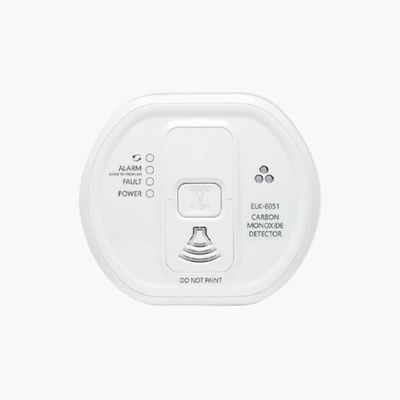 ELK 6051 Carbon Monoxide Detector, Two-Way Wireless, White