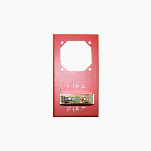 Eaton RSSP-24MCW-FR RSS Strobe Plate, Xenon, Wall, FIRE Lettering