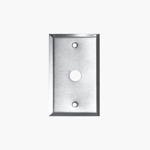 Edwards Signaling Push Button Plate, 1-Gang for 620, 690 Series 5/8"