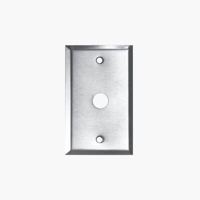 Edwards Signaling Push Button Plate, 1-Gang for 620, 690 Series 5/8"