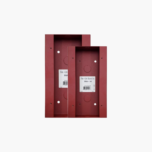 Fire-Lite SBA-10 Surface Mount Back Box, for BG-12LRA, Red