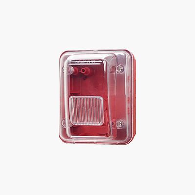 Gentex GOE-R Outdoor Enclosure Back Box, Red Faceplate