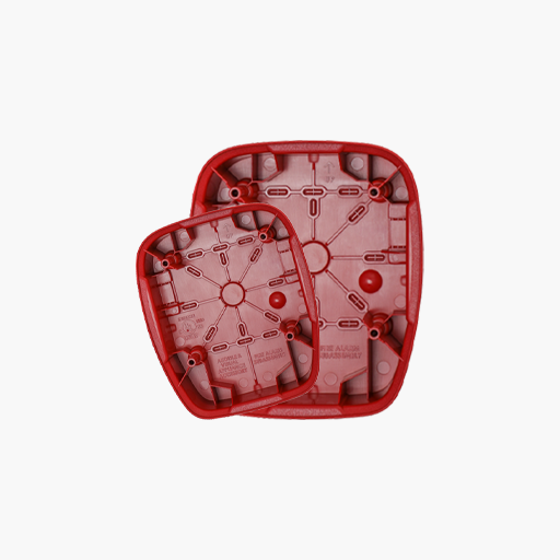 Gentex GHSLFBBR Surface Round Back-Box for GC Series, Red