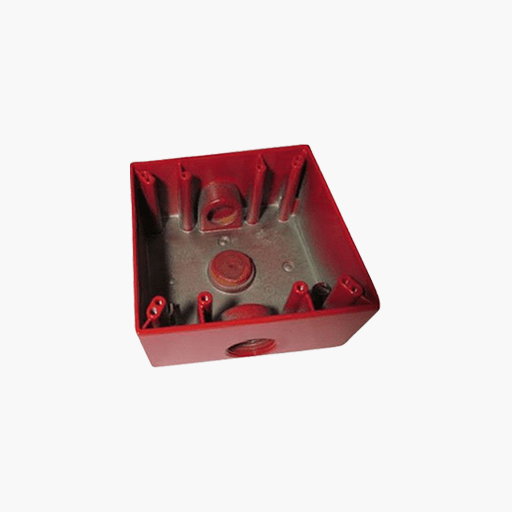 Kidde 74347U Outdoor-Rated Surface-Mount Backbox Red
