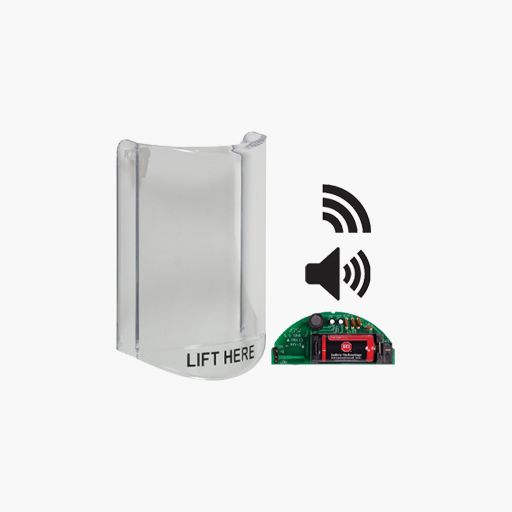 STI 6517D Stopper Station Shield with Button Sound and Transmitter
