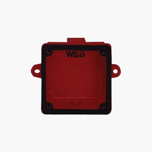 System Sensor WBB Weatherproof Back Box for SSM/SSV Bells, Red