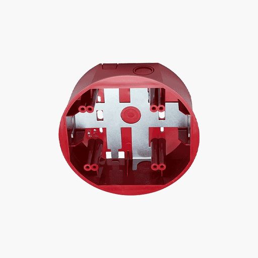 System Sensor SBBCRL L-Series Ceiling Surface Mount Back Box, Red