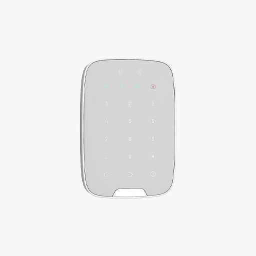 AJAX 42816.83.WH3 Wireless Touch Keypad Supporting Cards, Keyfobs