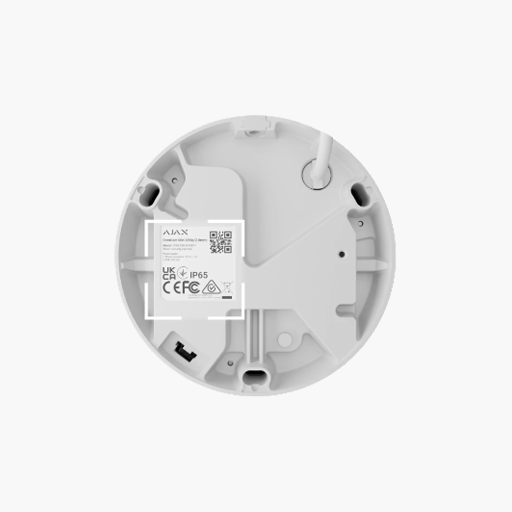 AJAX 97335.214.WH3 5MP Wired Security IP Mini Dome Camera