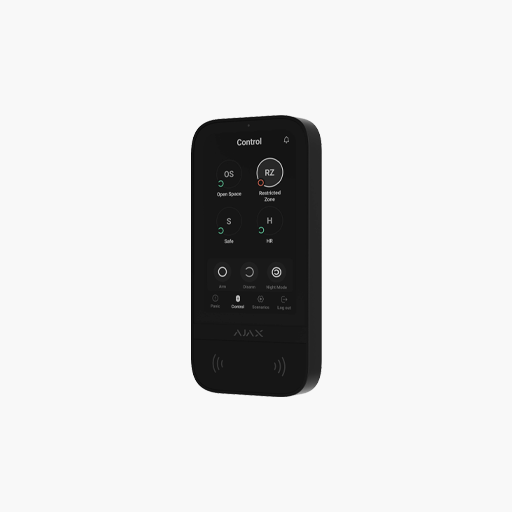 AJAX 58473 Wireless Keypad with Touch Screen, Black