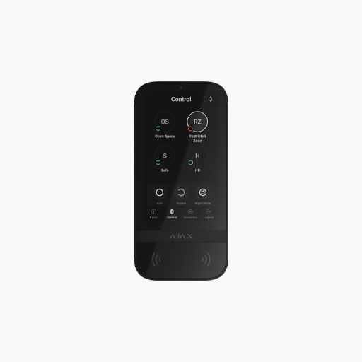 AJAX 58473 Wireless Keypad with Touch Screen, Black