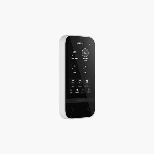 AJAX 58473 Wireless Keypad with Touch Screen, White