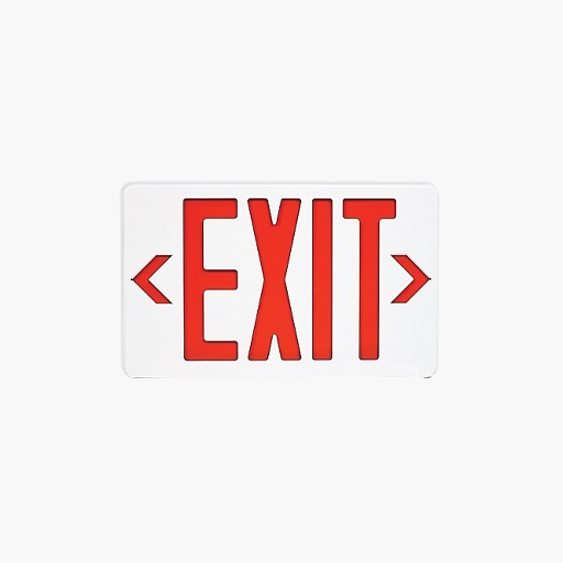 Mircom EL-7007RX-180 Thermo Plastic Exit Sign, 180min Backup