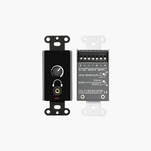 RDL DB-SH1M Stereophonic Headphone Amplifier, 1/8" (3.5mm) Jack
