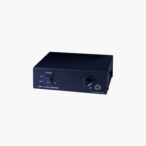 PulseAudio PA2X25 2-Channel Class D Digital Amplifier, 25W, Black