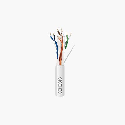 Genesis 50922101 CAT6 Plus Riser Cable, 23/4 Solid BC, White
