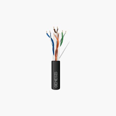 Genesis 50921108 CAT6 Plus Riser Cable, 23/4 Solid BC, UTP, CMR, FT4