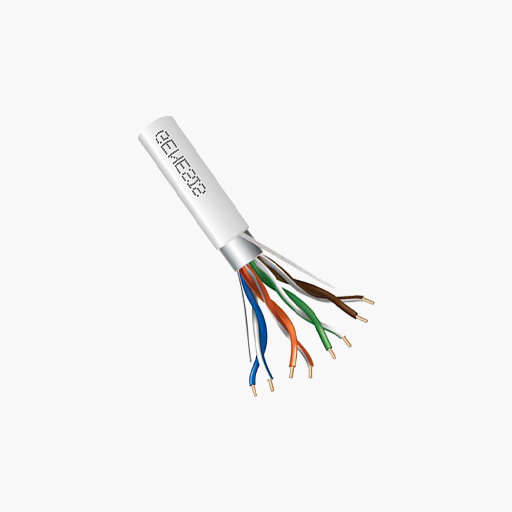 Genesis 53921001 CAT6 Plus Plenum Cable, 23/4 Solid BC, White