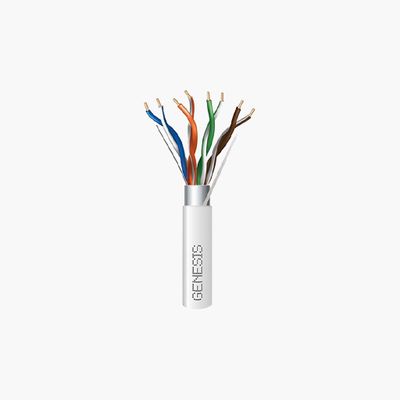 Genesis 53921001 CAT6 Plus Plenum Cable, 23/4 Solid BC, White