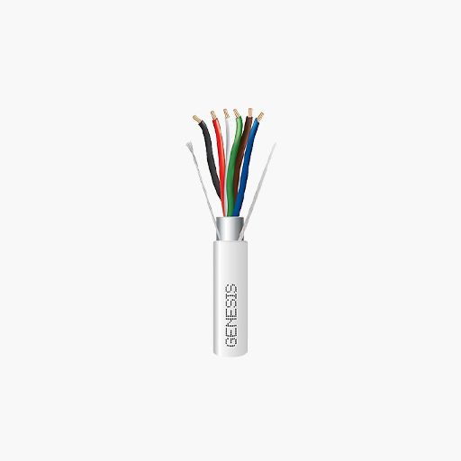 Genesis 32065512 22/6 Stranded Shielded Plenum Cable, FT6, 500'