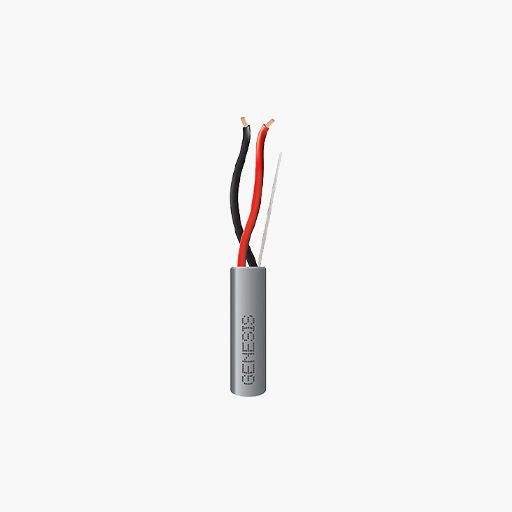 Genesis 31141109 18/2 Stranded Plenum Cable, Unshielded, Gray
