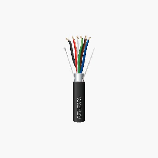 Genesis 32061108 22/6 Stranded Shielded Plenum Cable, CL3P, 1000'