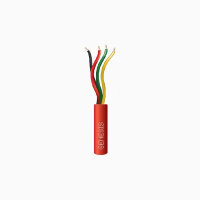 Genesis 21031104 22/4 Solid Riser Cable, 1000', Pull Box, Red