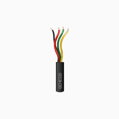 Genesis 21031108 22/4 Solid Riser Cable, 1000', Pull Box, Black