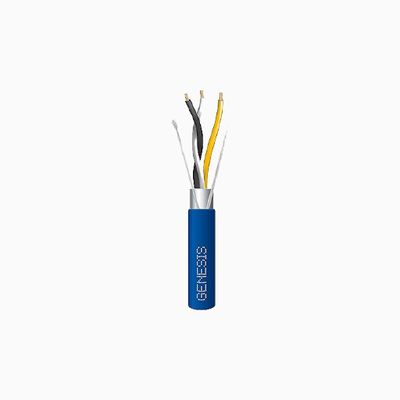 Genesis 33242106 22/1.5 Pair Stranded Shielded Plenum Cable, Blue