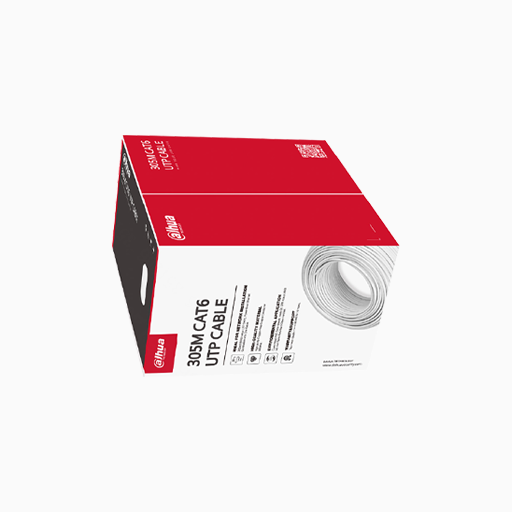 Dahua 23AWG CAT6 UTP CMR Network Cable, 1000', White