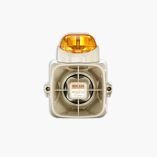 Potter SSX 52SA SSX 52 Series 120dB Durable Siren Strobe Amber Lens