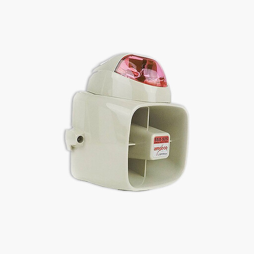 Potter SSX 82SR SSX 82 Series 127dB Durable Siren Strobe Red Lens