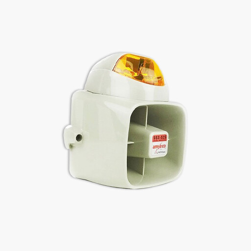 Potter SSX 82SA SSX 82 Series 127dB Durable Siren Strobe Amber Lens