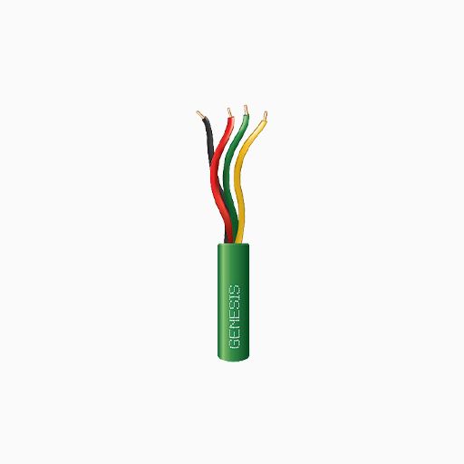 Genesis 21031105 22/4 Solid Riser Cable, 1000', Pull Box, Green