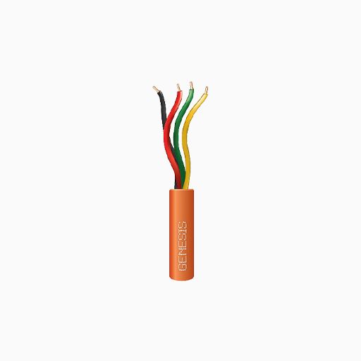 Genesis 21031103 22/4 Solid Riser Cable, 1000', Pull Box, Orange