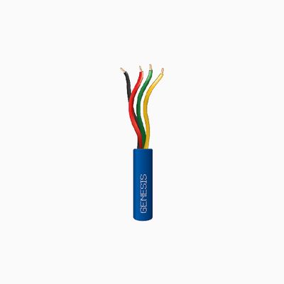 Genesis 21031106 22/4 Solid Riser Cable, 1000', Pull Box, Blue