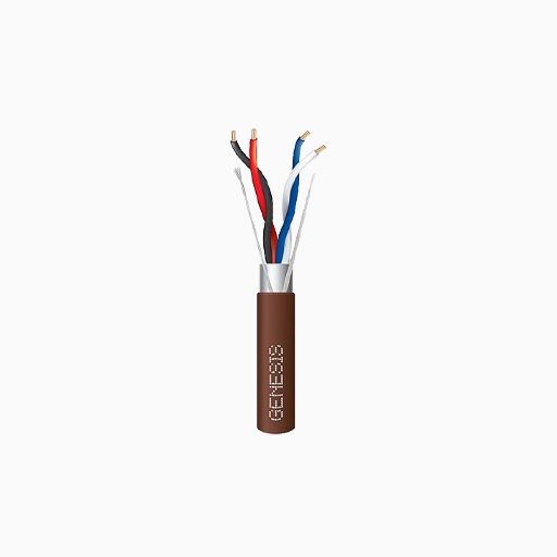 Genesis 33282107 22/2 Pair Stranded Shielded Plenum Cable, CL3P