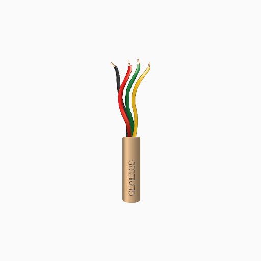 Genesis 21031113 22/4 Solid Riser Cable, 1000', Pull Box, Beige