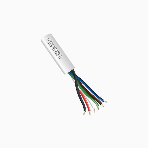 Genesis 21051101 22/6 Solid Riser Cable, 1000', Pull Box, White