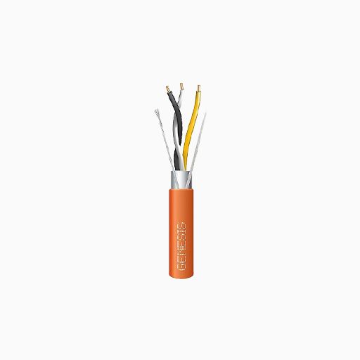 Genesis 33232103 24/1.5 Pair Stranded Shielded Plenum Cable, FT6