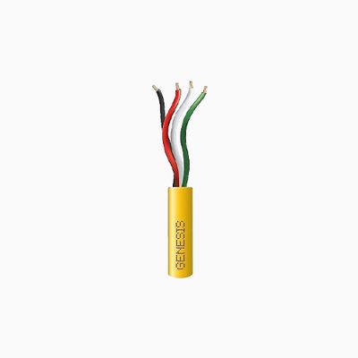 Genesis 21045802 Speed Bag 22/4 Stranded Riser Cable, 500', Yellow