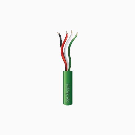 Genesis 21045805 Speed Bag 22/4 Stranded Riser Cable, 500', Green