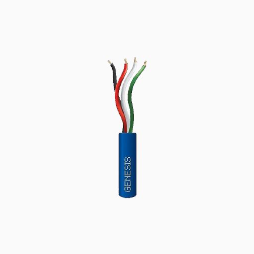 Genesis 21045806 Speed Bag 22/4 Stranded Riser Cable, 500', Blue