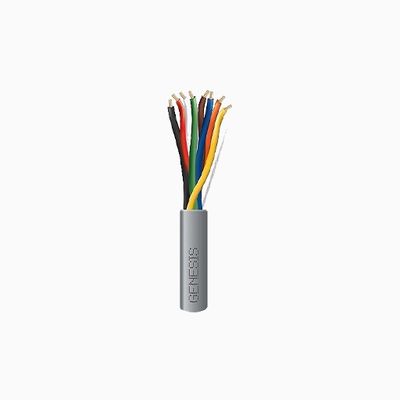Genesis 21075509 22/8 Stranded Riser Cable, 500', Pull Box, Gray