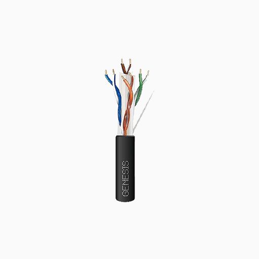 Genesis 51101008 CAT6 Direct Burial Cable, 24/4 Solid BC, Unshielded