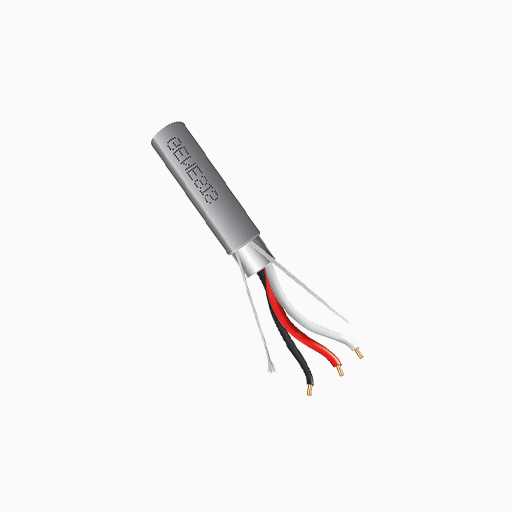 Genesis 22281109 18/3 Stranded Riser Shielded Cable, Gray, 1000'