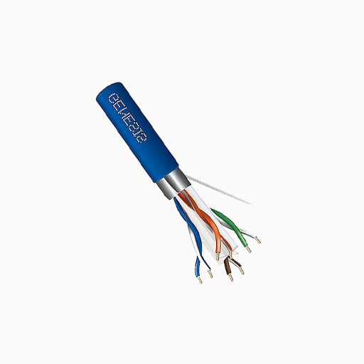 Genesis 51931006 CAT6A Riser Cable, 23/4 Solid BC, Unshielded