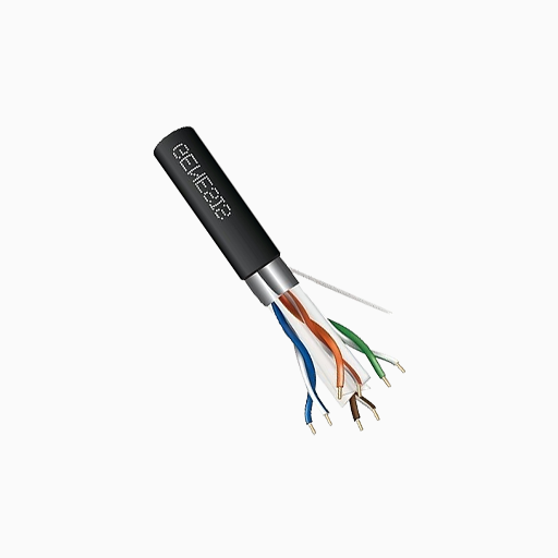 Genesis 53931108 CAT6a Plenum Cable, 23/4 Solid BC, Unshielded