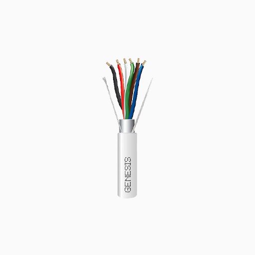 Genesis 22161001 18/6 Stranded Shielded Riser Cable, CL3R, FPLR